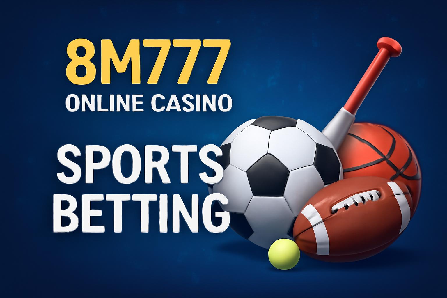 Aposte em apostas esportivas no cassino online 8M777  